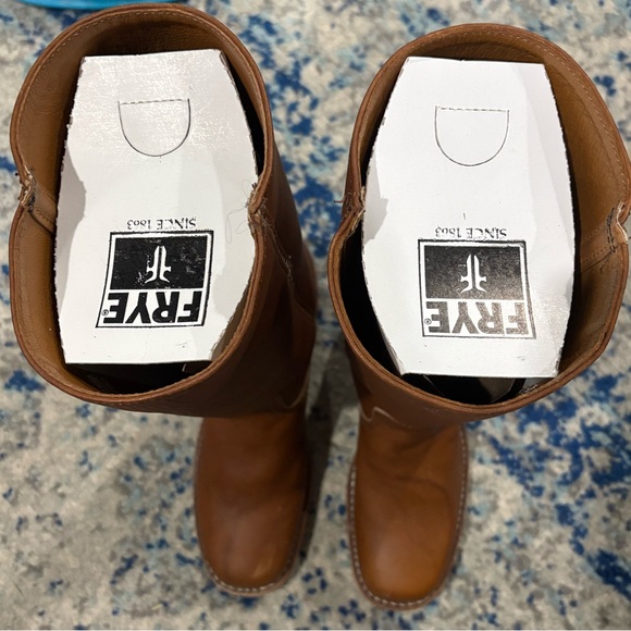 Frye Campus Tall Boots in Saddle - Picture 3 of 7